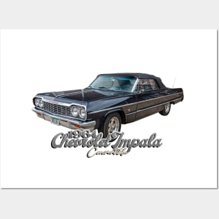 1964 Chevrolet Impala Convertible Posters and Art